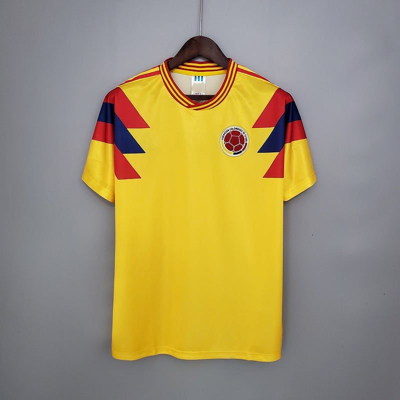 retro colombia soccer jersey