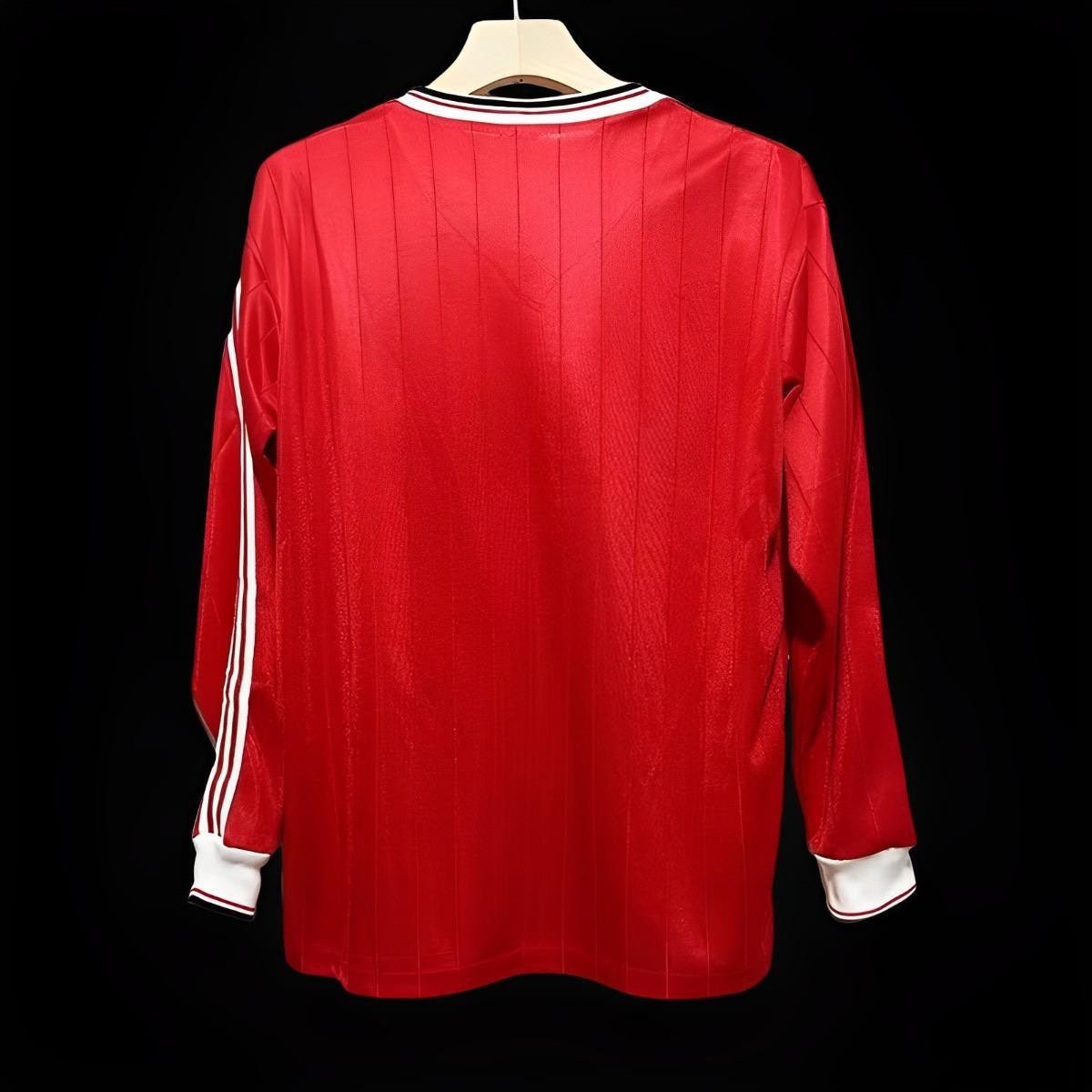 Manchester United maillot Domicile Rétro Manches Longues 1982 1983