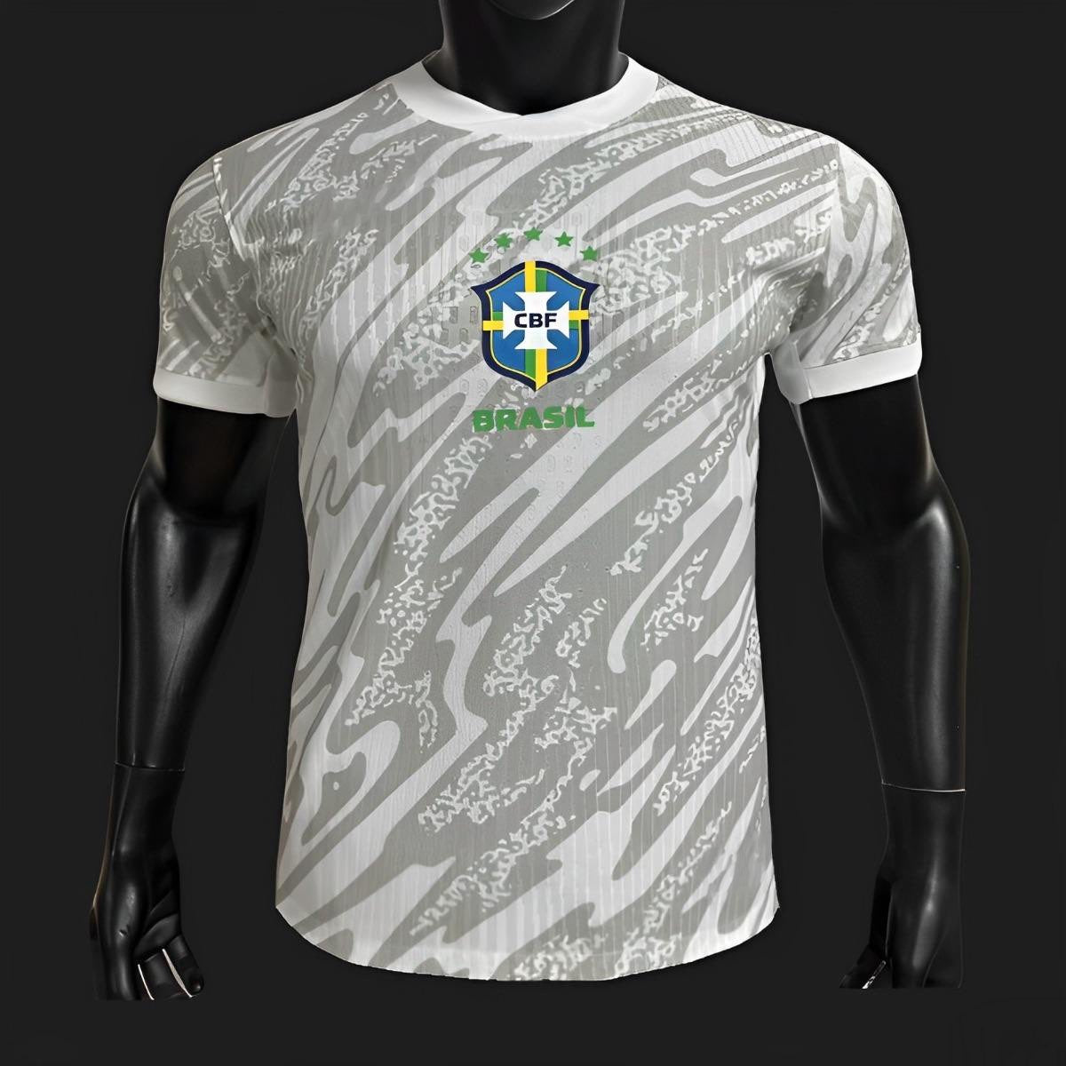 Brésil maillot Gardien Gris version Player 2023 2024