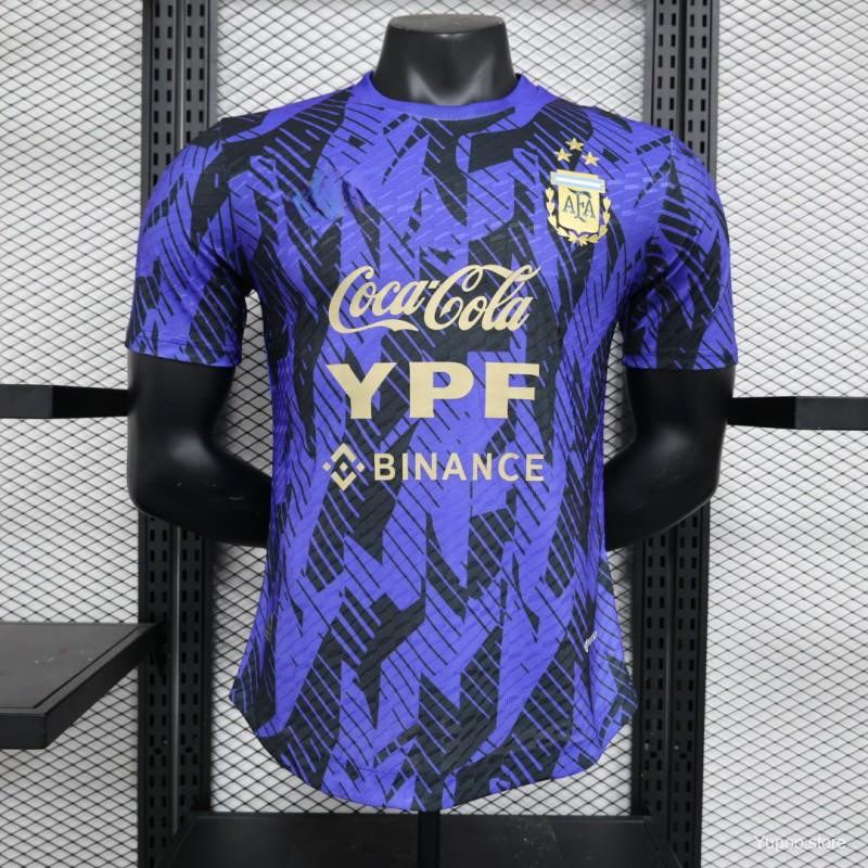 Argentine maillot PRE-MATCH violet 2023 2024